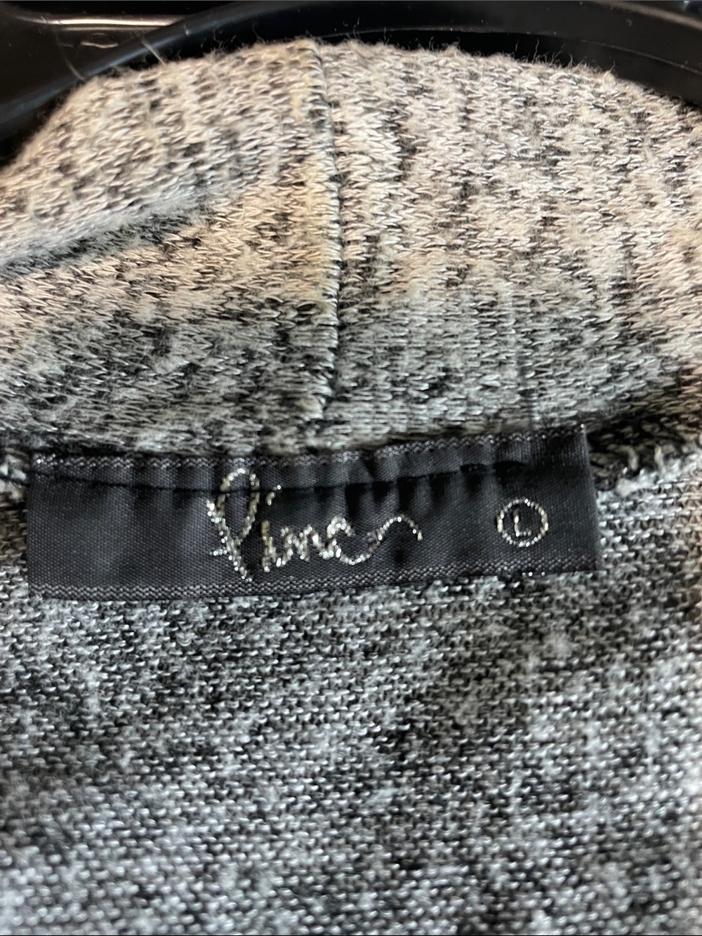 Light Gray Open-Front Women’s Cardigan Sweater - Picture 3 of 3